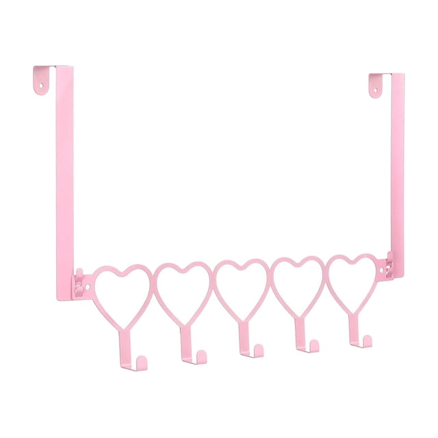 Gancho para puerta con forma de corazón, gancho para toallas, perchero, organizador para armario, dormitorio
