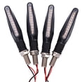 thumbnail image 1 of Miangastore 4pcs LED Durable Universal Motorcycle Turn Signal Motorbike Lamp (Black), 1 of 8