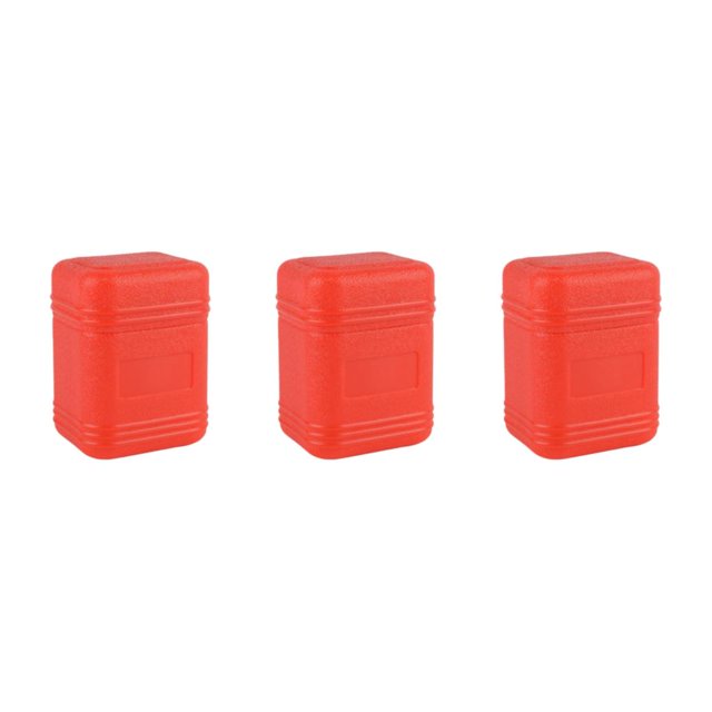 relayinert Réchaud de Camping Compact Boîte de Rangement Légère avec Couvercle Rouge 11.7x7.2x8.5cm 3Set