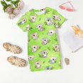 thumbnail image 5 of Grblisyd Girls Dress Summer Cute Animal Print A Line Short Sleeve Crew Neck T-Shirt Dress for Kids Casual 3-12 Y, 5 of 6
