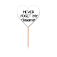 thumbnail image 1 of Never Foget My Classmate Graduation season Toothpick Flags Heart Lable Cupcake Picks, 1 of 3