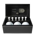 thumbnail image 1 of Pelotas De Golf Único Juego De Herramientas De Golf De Cuero De Pu Accesorios De Golf De Moda Con Caja De Almacenamiento 3 Pelotas De Golf 6 Tees Yuarrent OD010355-01, 1 of 6