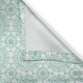 thumbnail image 5 of Ambesonne Mandala Grommet Curtain, Oriental Swirls, 50" x 96", Aqua and White, 5 of 6