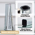 thumbnail image 3 of SHYFOY Tall Glass Vase Mirrored Decorative Flower Vase for Living Room Home Decor, 3 of 9