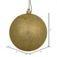 thumbnail image 2 of Vickerman 4" Champagne Sequin Ball Ornament, 6 per Bag, 2 of 5