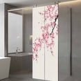 thumbnail image 4 of Cherry Blossoms Window Privacy Film, Pink Flower Floral Spring Nature Country Static Cling UV Sun Blocking Tint Film Heat Control Windows Films for Bedroom Bathroom, Window Stickers 29.5"x78.7", 4 of 8