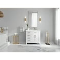 thumbnail image 5 of Willow Collections  36 in. W x 22 in. D Cambridge Right Offset Sink Bathroom Vanity with Countertop White 1.5" Empira White, 5 of 5
