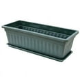thumbnail image 2 of Flower Window Pp Resin Rectangular Window Planters Vegetables Growing Container Garden Flower Plant Pot for Balcony with Tray, 2 of 2