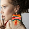 thumbnail image 3 of STRANDCHIC Bohemian Earrings for Women, 1 Pair Multi-Colored Alloy Jewelry, Vintage Style Face Contour Enhancing Accessories, 3 of 5
