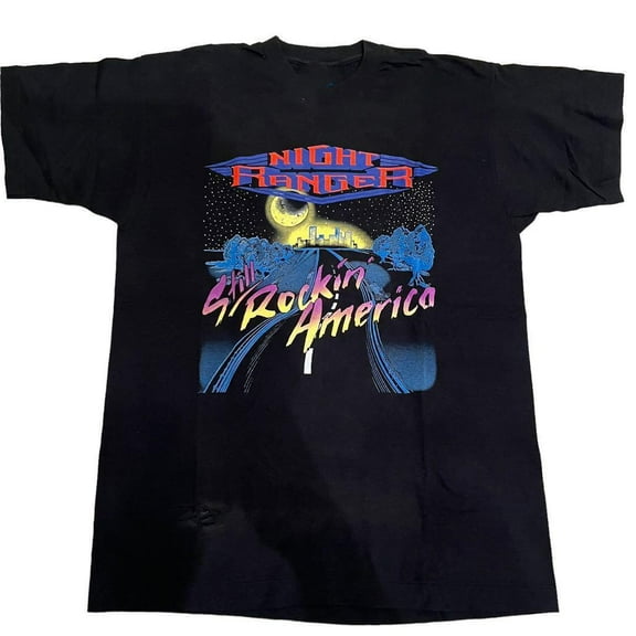 90S Night Ranger Short Sleeve Black All Size unisex Shirt PP715