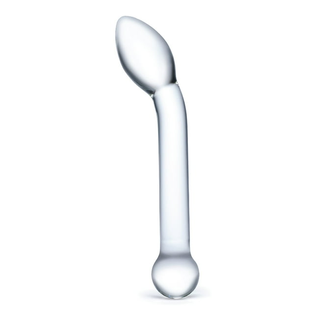 Glas Slimline Gode en Verre à Pois G de 8 Pouces, Transparent