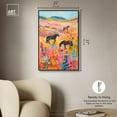 thumbnail image 5 of Horses in Beautiful Pasture II Canvas Trendy Western Print by Art Remedy, Black Frame, 24" x 36", 5 of 7
