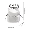 thumbnail image 3 of Dmlowu Lightweight Nylon Travel Backpack, 14 Inch Waterproof Laptop Backpack for Work College, Multi Pocket Backpack, Personal Item Travel Bag for Airplane, 3 of 6