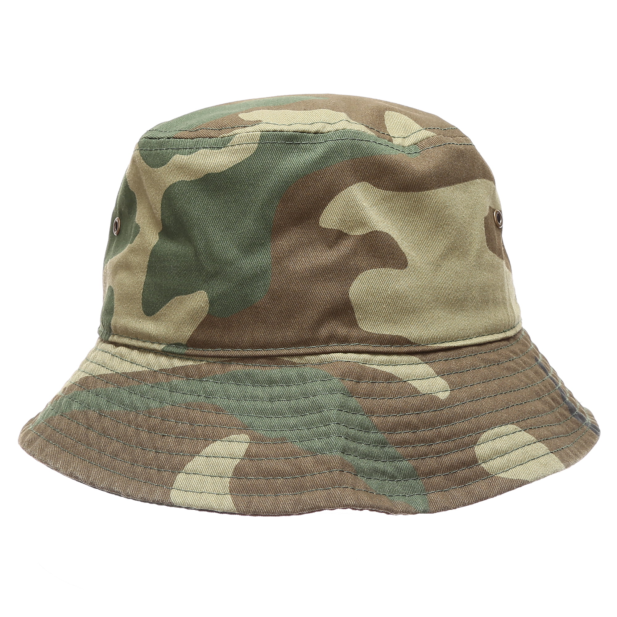 Unisex 100% Washed Cotton Bucket Fishing Bucket Sun Hat Hats
