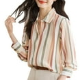 thumbnail image 2 of PiGOGI Ladies' Three Quarter Sleeve V-Neck Fashionable Top - Casual Pleated Blouse for Women White XL, 2 of 4