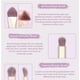 thumbnail image 3 of Juego de brochas de maquillaje de color morado claro, profesionales y de uso diario, cerdas sintéticas veganas para una aplicación perfecta, 3 of 5