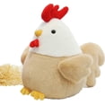 thumbnail image 1 of Animal de peluche de pollo de 9 pulgadas XianweiShao estilo pastoral rural, 1 of 1