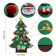 thumbnail image 2 of Árbol de Navidad de fieltro para colgar en la pared, bricolaje, 3,1 pies, regalo de Navidad para niños pequeños, decoraciones navideñas hechas a mano para Año Nuevo, 2 of 9