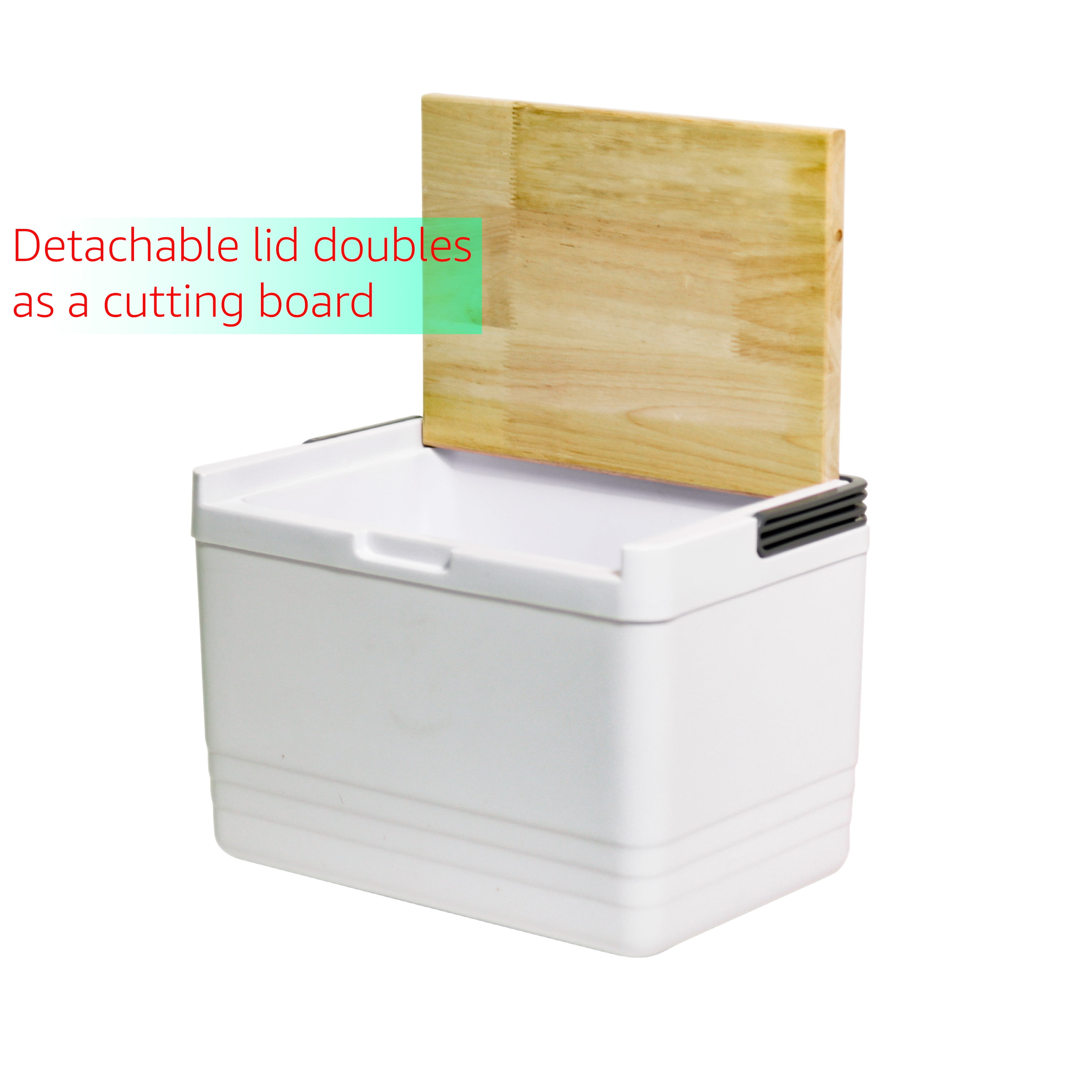 12 Qt. Cooler with Handle and Foldable Cutting Board Top