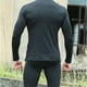 thumbnail image 2 of Sonducket Conjunto de pantalones y camisas térmicas de viaje para hombre y mujer, ropa interior transpirable de manga larga de poliéster para correr, conjuntos de ropa Negro L Sonducket AP012817-03, 2 of 6