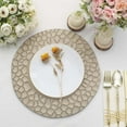 thumbnail image 2 of 13" Charger Plates - Set of 24 - Taupe with Hammered Rim Plastic Chargers, Matte Finish Modern Disposable Round Acrylic Serving Trays For Dinner Wedding Party Events, 2 of 18
