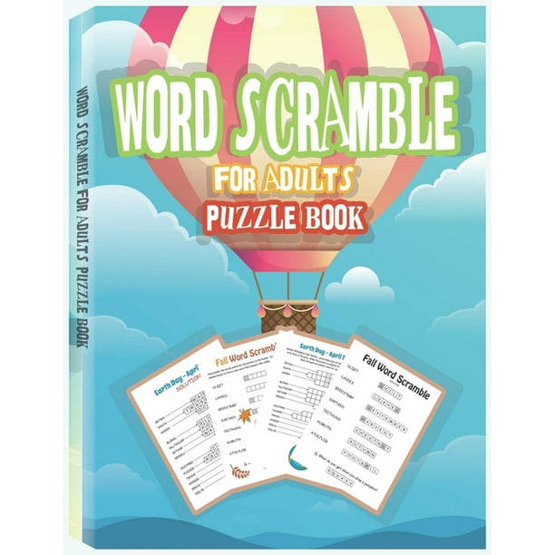 Word Scramble Puzzle Book For Adults Large Print Word Puzzles For  word-scramble-puzzle-book-for-adults-large-print-word-puzzles-for