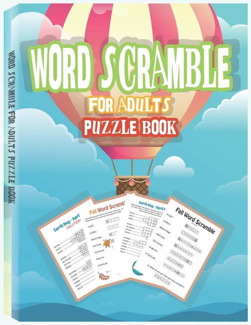 Word Scramble Puzzle Book For Adults Large Print Word Puzzles For  Word Scramble Puzzle Book For Adults Large Print Word Puzzles For