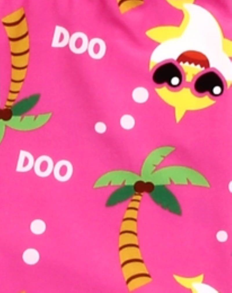 Baby Shark Girls' Fun in the Sun Bike Shorts Set (Toddler Girls)