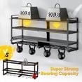 thumbnail image 3 of Large Power Tool Organizer Wall Mount, Heavy Duty Widen 8 Drill Holder, 4 Layers Cordless Tool Storage Rack, Utility Racks Shelf for Garage, 3 of 5