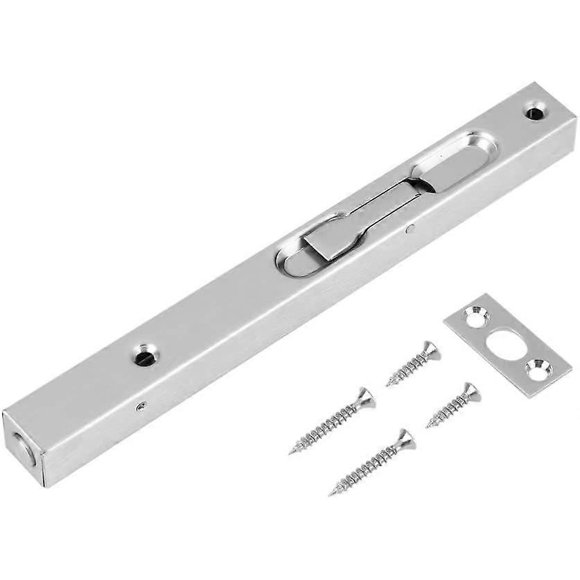 Door Latch Bolt 304 Stainless Steel Door Flush Lock Security Lever Action Gate Latch Bolt 8 inches