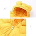 thumbnail image 5 of Landzoo Kids Girls Boys Puffer Jacket, Lightweight Bear Ear Hooded Winter Coat, for Baby Down Outerwear, 5 of 8