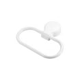 thumbnail image 3 of Uxcell Self Adhesive Oval Towel Ring Wall Mounted ABS Hanging Holder, White, 3 of 6