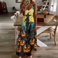 thumbnail image 3 of Halloween Ghosts Horror Pumpkin Sleeveless Dress Women's Luxury Party Dress Birthday Dresses for Women, 3 of 7
