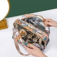 thumbnail image 2 of Bolsa de cosméticos portátil para Mujer, Neceser de viaje para maquillaje, Neceser impermeable de doble capa, Organizador Fivean unisex, 2 of 2