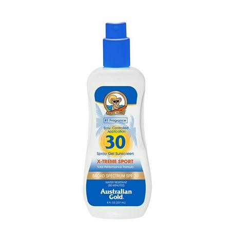 Australian Gold X-treme Sport Spray Gel, SPF 30, 8 Fl. Oz.
