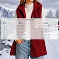thumbnail image 3 of Valufy Women's Hooded Fleece Vest, Button Down Sleeveless Sherpa Gilet with Pockets, Mid-Length Loose Fit Warm Outerwear, 3 of 6