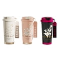 thumbnail image 5 of SharkTRUE Ceramic Travel Mug,New Coffee Travel Mug with Straw & Flip Lid, oz Insulated Tumbler Cup with Ceramic Coating, Double Wall Vacuum LeakProof Mug for Office School Party Camping, 5 of 10
