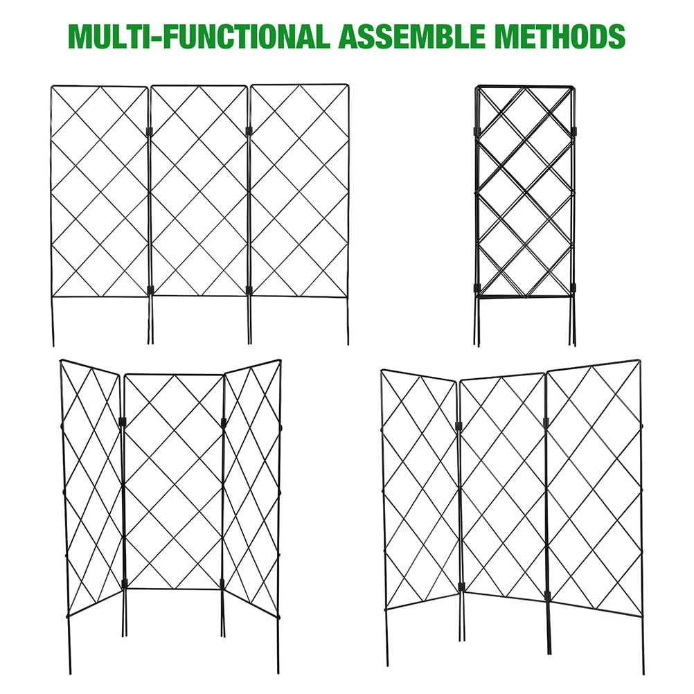 Milisten 2-Pack Black Vegetable Trellis Tomato Cages for Garden Patio Support and Plant Growth