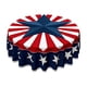thumbnail image 2 of CaiYueKe 4th of July Patriotic Round Tablecloth 60 Inch Memorial Day Independence Day Tablecloth American Flag Washable Table Cloth for Party Picnic Dinner Home Decor, 2 of 6