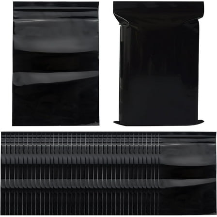 200 Pcs Tampon Disposal Bags, Boriyuan 4 x 6 inch Personal Feminine Hygiene Disposal Bags, Sealable Sanitary Napkin Disposal Bags (Black)