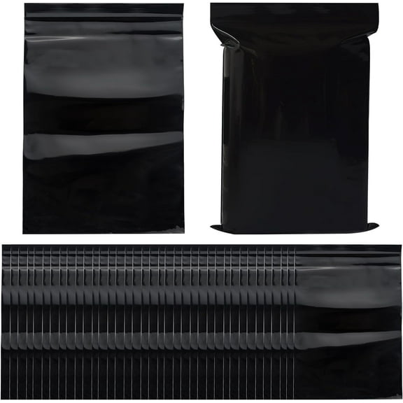 200 Pcs Tampon Disposal Bags, Boriyuan 4 x 6 inch Personal Feminine Hygiene Disposal Bags, Sealable Sanitary Napkin Disposal Bags (Black)