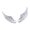 Silver, variant on 1 Pair Metal Wing Decals, Weatherproof Vehicle Body Protectors for SUVs & Cars