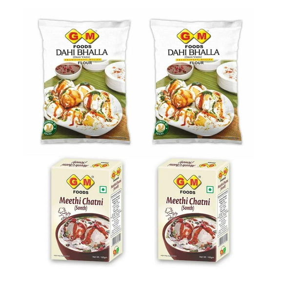 GM Foods Dahi Bhalla 500 Gram   Meethi Chatni (Sonth) 100 Gram
