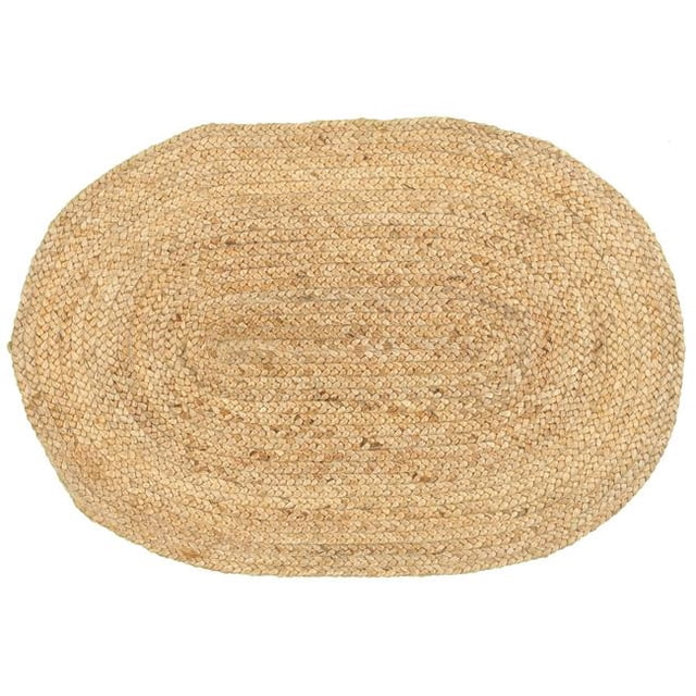 LR Resources NATUR50135NAT2030 2 x 3 ft. Natural Jute Rectangle Area Rug, Natural