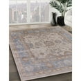 thumbnail image 3 of Ahgly Company Machine Washable Indoor Square Industrial Modern Rose Dust Purple Area Rugs, 4' Square, 3 of 7