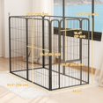 thumbnail image 2 of 6 Panels Heavy Duty Dog Playpen Outdoor Indoor with Door & Strap, 39" Height Portable & Foldable Pet Playpen, 2 of 6