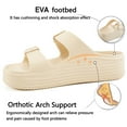 thumbnail image 4 of Ecetana Womens Slides Sandals Adjustable Double Buckle House Slides EVA Non-Slip Sandals, 4 of 7