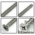 thumbnail image 4 of 5 x 30mm Screw, Flat Head, Phillips Drive, Self Drilling, 304 Stainless Steel Drywall Wood Screws 50Pcs, 4 of 5