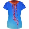 thumbnail image 2 of Halloween Orange Nettle Jellyfish Costume All Over Womens T Shirt Multi MD, 2 of 2
