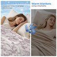 thumbnail image 2 of Farmhouse Flower Cooling Blanket,Lightweight Breathable Summer Throw Blanket with Double Sided Cold Effect,Botanical Vintage Purple Leaf Plant Picnic Blankets Bed Sheet for Hot Sleepers 30"x40", 2 of 8